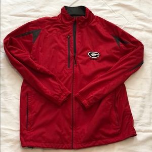 Full sip Windbreaker. Antigua UGA size L